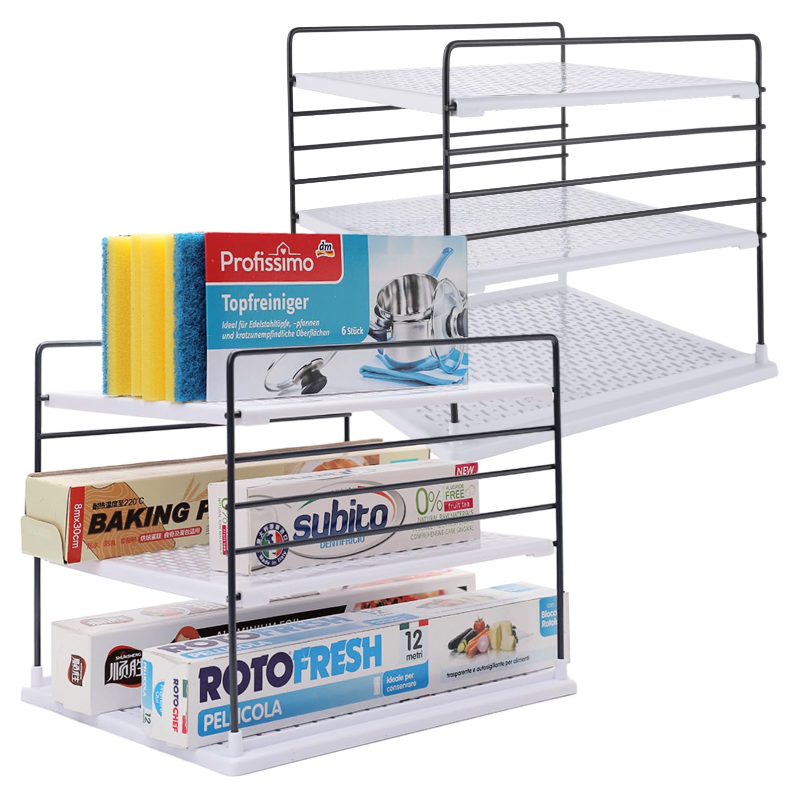 2 Pack Foil and Plastic Wrap Organizer