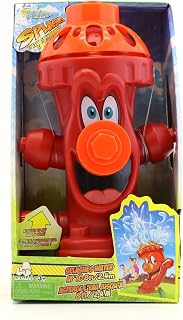 Rhode Island Novelty Kids Sprinkler Fire Hydrant, Attach Water Sprinkler for Kids to Garden Hose for Backyard Fun, Splash All Summer Long, Sprays Up to 8 Ft.(Red)