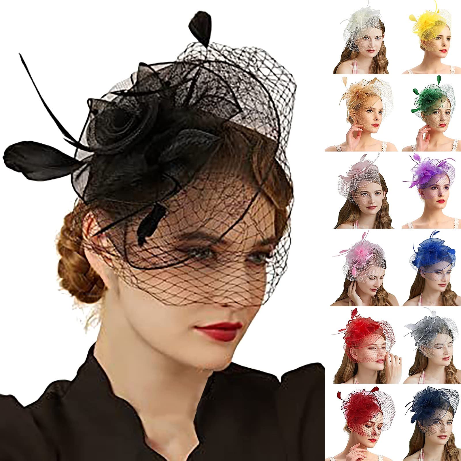 Amazon.com: Fascinators Hats Women Tea Part? Headband 