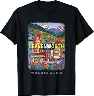 Leavenworth Washington WA Alpine Village Charm SD524 T-Shirt