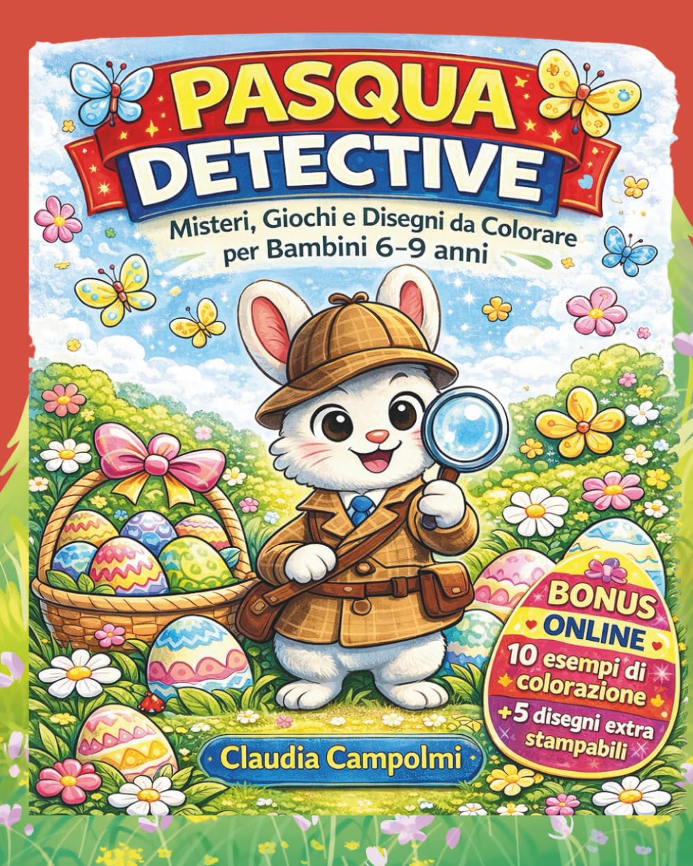 PASQUA DETECTIVE: misteri giochi e disegni da colorare per bambini 6 - 9 anni