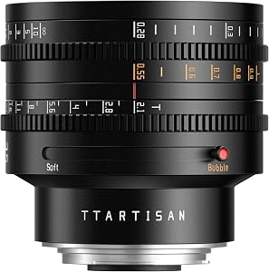 TTARTISAN Obiettivo cinematografico T2.1 da 35 mm, full frame, messa a fuoco manuale, soft bokeh e bolla Bokeh Toggle (per Canon RF)