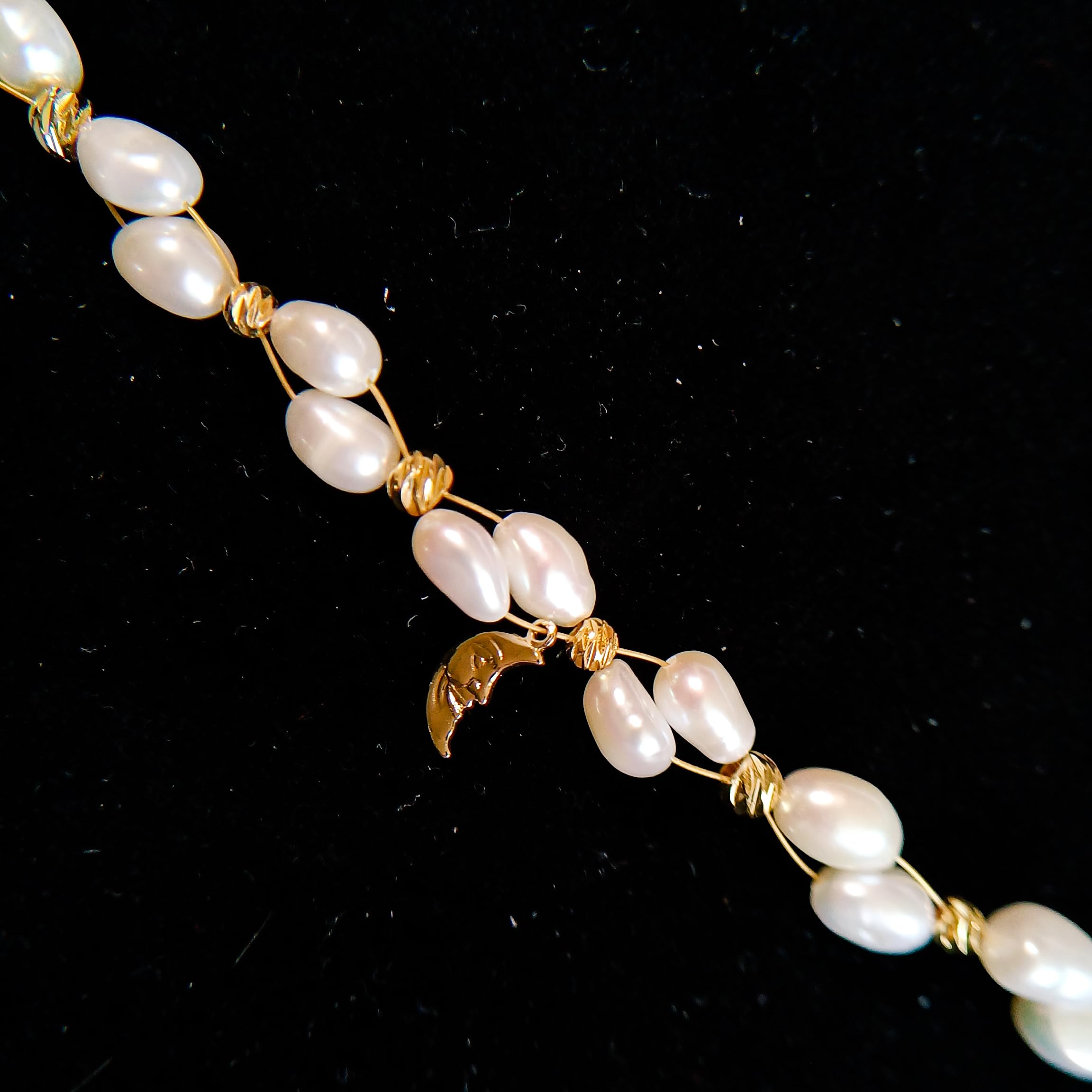 Bracelet Perles Baroques Authentiques et Perles Plaquées Or - Élégance Moderne pour Toutes les Occasions