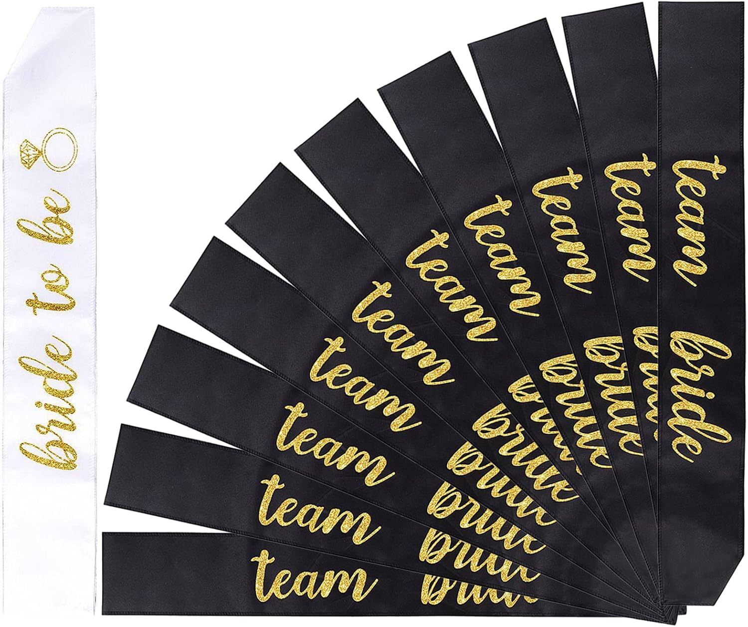 Alledomain 11 Pack Team Bride Sashes Set