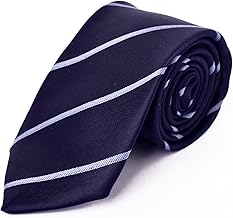 Men’s Micro-Silk Necktie | Elegant Microfiber Silk Blend Tie | Classic Business, Formal & Casual Woven Dress Neck Tie for Office, Wedding & Party