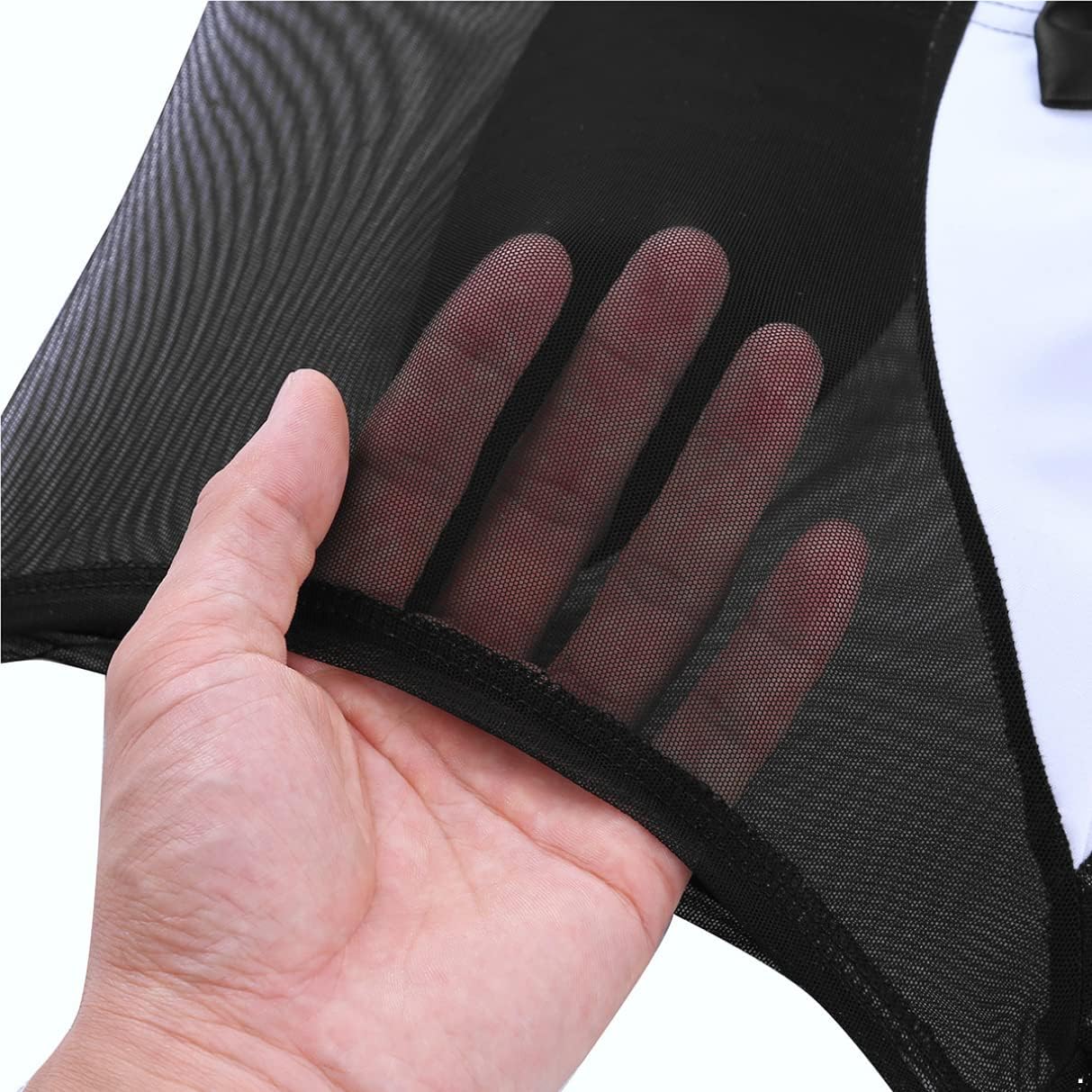 Sywiyi Mens Waiter Costume Lingerie Underwear Gentleman Tuxedo Suits Server Cosplay Outfits
