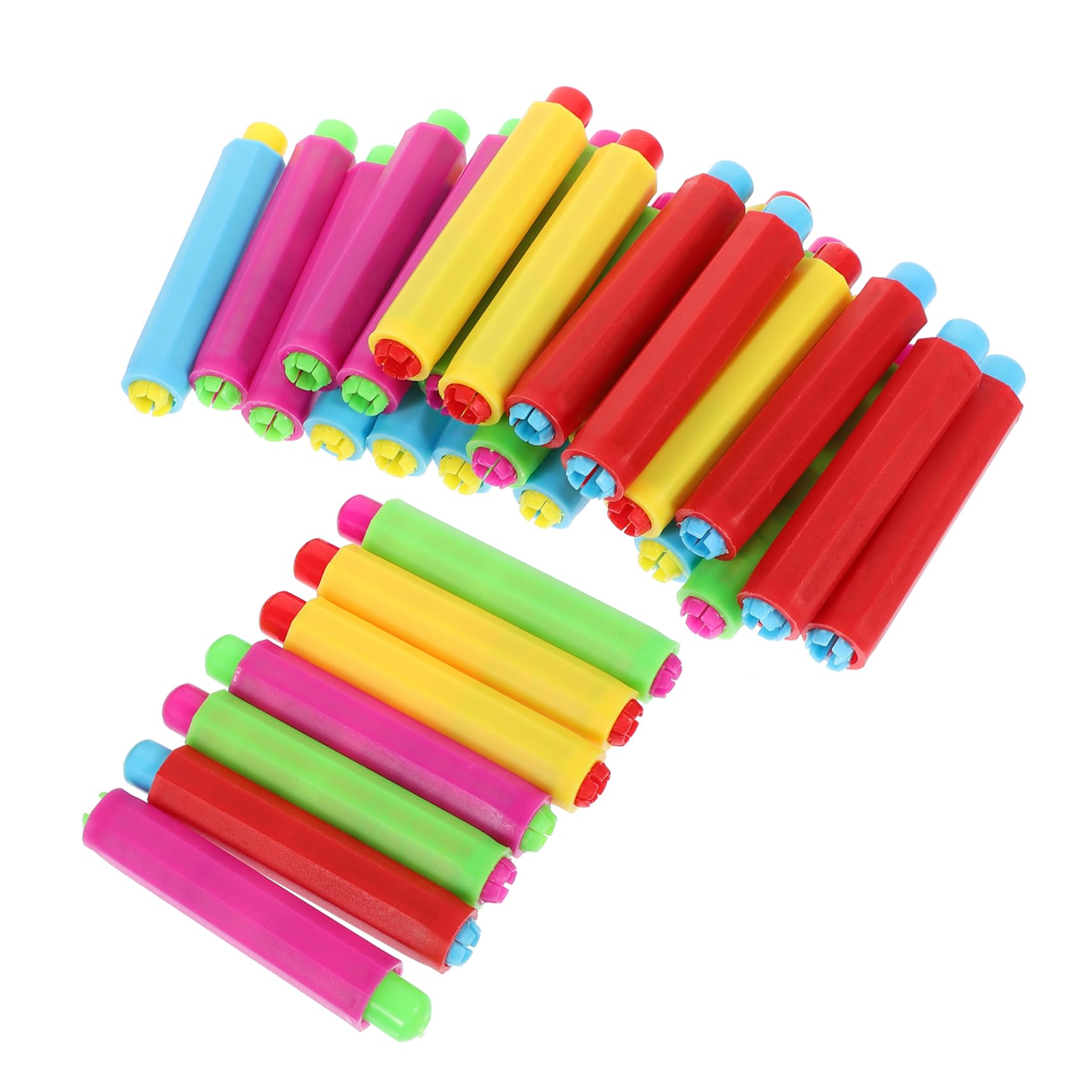 YARNOW 4 Set Gessetti Regolabile Clip Per Gessetti Colorati Per Aula 30 Pezzi * 4