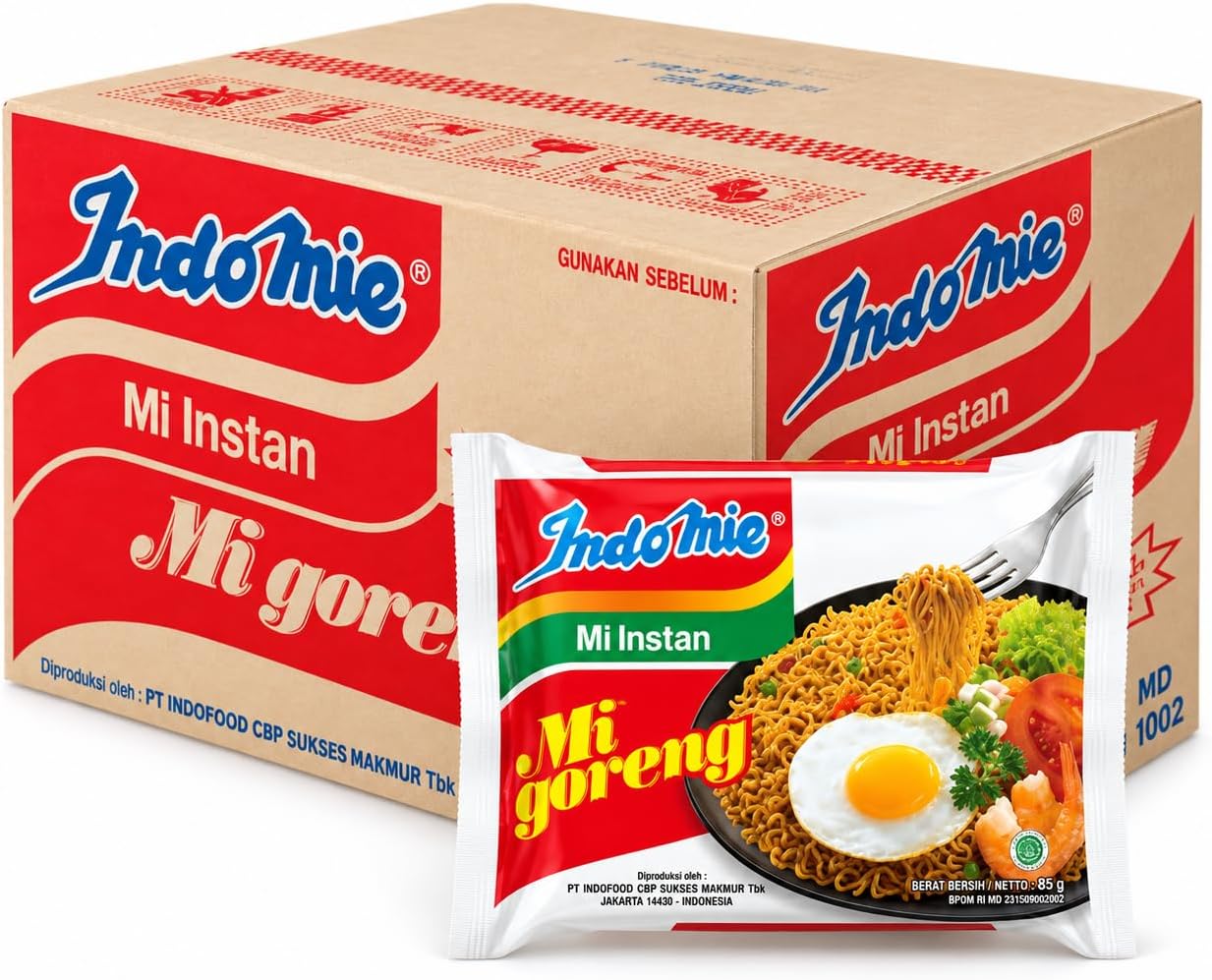 Indomie Mi Goreng Fried Instant Noodles, Original, 80 g (Pack of 40)