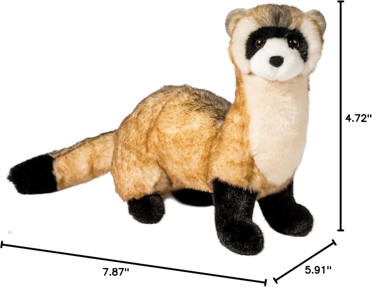 Douglas Vince Black Footed Ferret Plush Stuffed Animal
