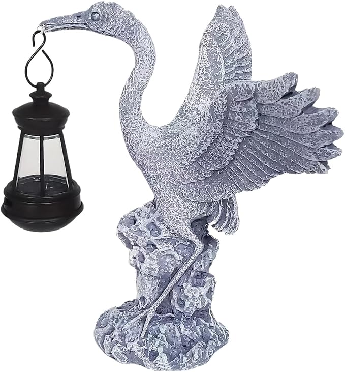 Bsbkoj Solar Light Bird Standbeeld, Outdoor Garden Figuur, Solar Garden, Bird Decoratieve Solar Lamp, Garden Solar Light Standbeeld, Outdoor Bird, Solar Powered Bird Light, Garden Decor