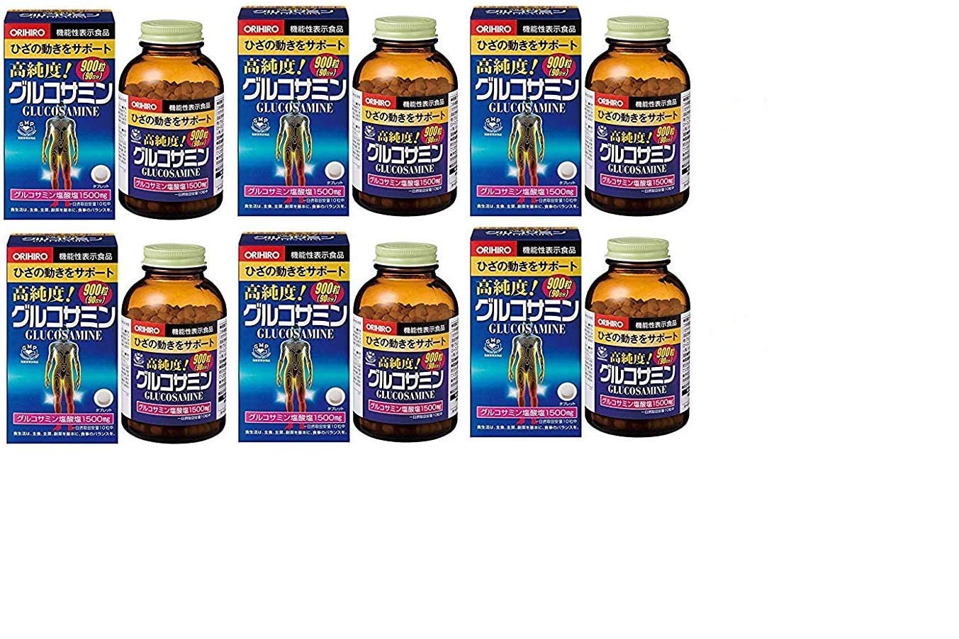 Amazon | オリヒロ グルコサミン粒徳用 900粒×6個セット | ORIHIRO 
