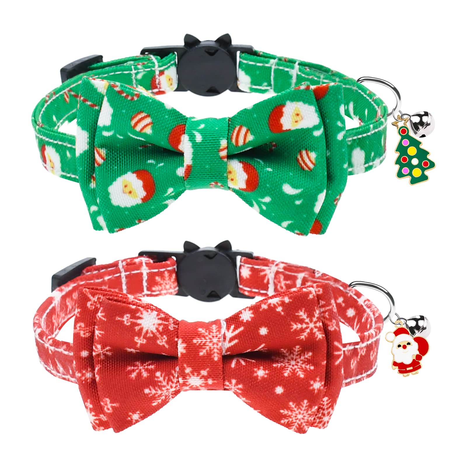 Collares de Navidad para gatos con árbol navideño el regalo ideal de Navidad