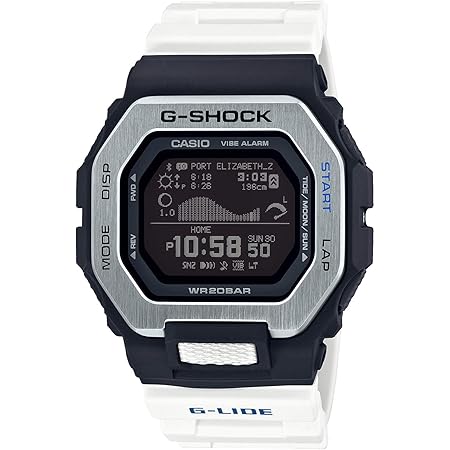 Amazon.co.jp: Casio G-Shock G-LIDE GBX-100 Series Watch, white, G-LIDE High Definition MIP LCD 