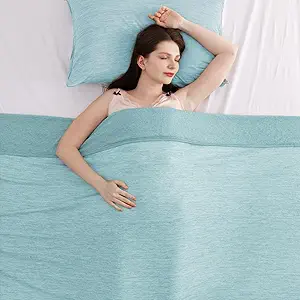 Elegear Revolutionary Cooling Blanket Twin, Absorbs Heat to Keep Body Cool for Night Sweats, Arc-Chill 3.0 Cool Fiber Q-Max>0.5 for Hot Sleepers, Lightweight Summer Cold Blankets for Sleeping, Green