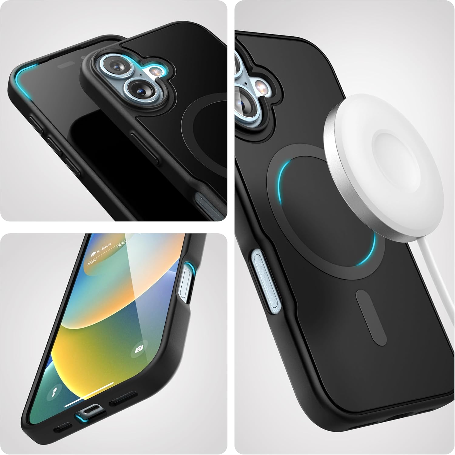 Encased SlimShield for iPhone 16 Belt Clip Case with Phone Holster (Compatible with MagSafe) Matte Black (iPhone 16) - Image 5