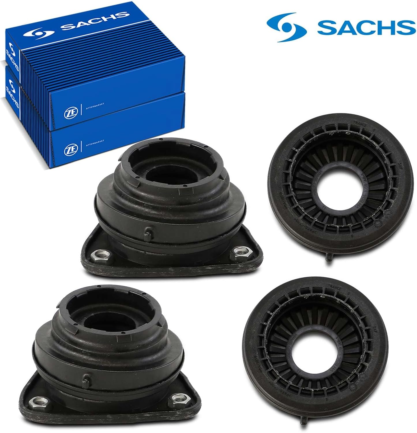 2 x Original SACHS 802460 Suspension Strut Support Bearings Front Strut Bearing Compatible with Focus II DA DP HCP 2004-2012 C30 533 2006-2012 S40 II MS 2004-2012 V50 545 2004-2012