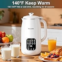 Vista 5 de Máquina para fabricar leche de nuez 8 en 1, licuadora automática de leche de soja de 40 onzas, leche de soja casera, leche de almendras, leche