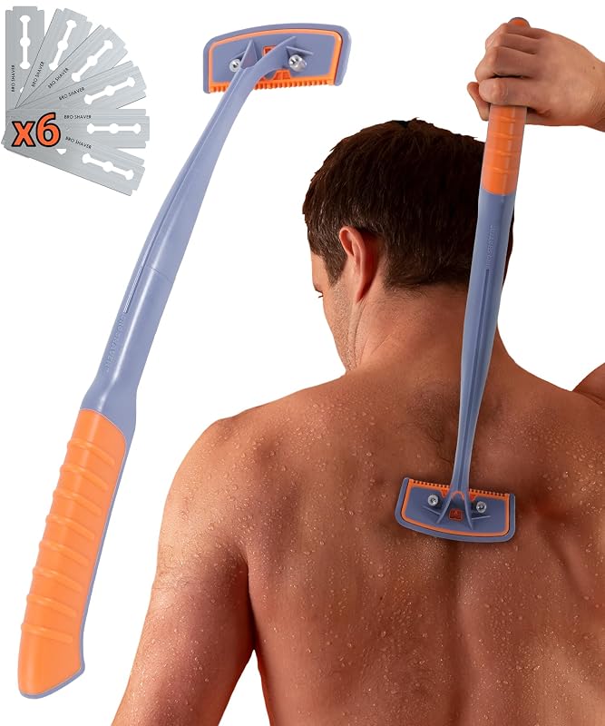 Aparador corporal para costas BRO SHAVER 3.0 com 6 lâminas