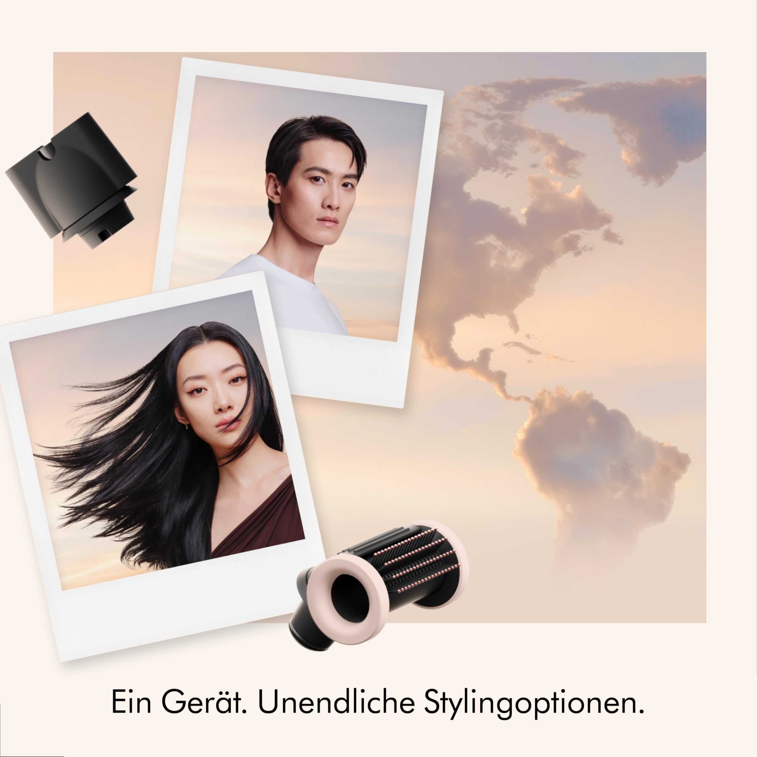 Dyson Supersonic Travel™ Haartrockner – Kompakt & Leicht, Schnelles Trocknen, 1220W, Universaler EU-Stecker, Intelligente Temperaturregulierung, ideal zum Reisen, Ceramic Pink/Rose Gold