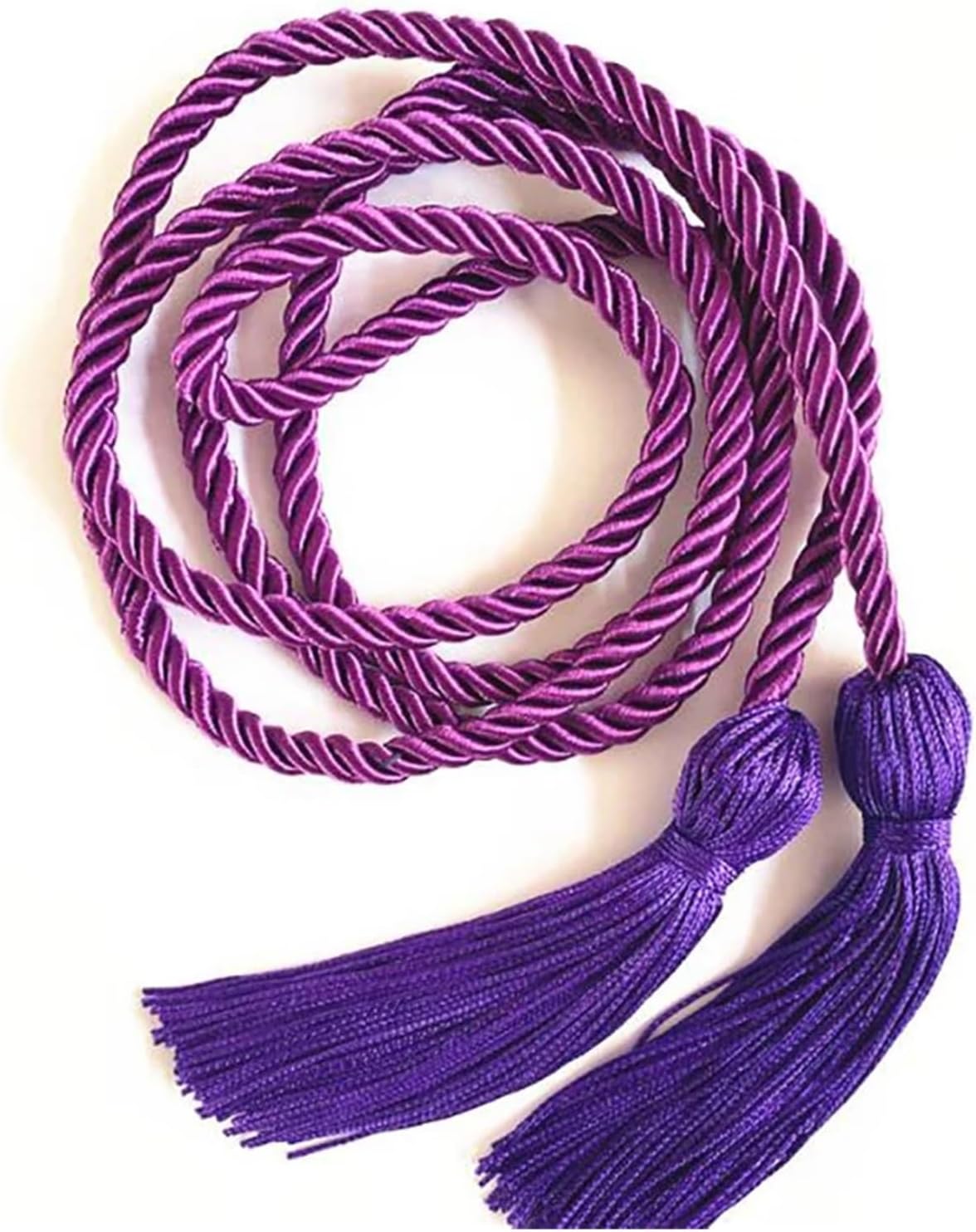 60pcs Graduation Honor Cords Craft Braided Tassels(Black)