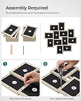 Vista 3 de SONGMICS 4x6 Collage Picture Frames, 12-Pack Photo Collage Frame for Wall Decor, Glass Front, Assembly Required, Natural Beige URPF022N01 Beige