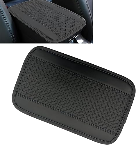 1 almohadilla para reposabrazos central de automóvil, funda de cuero para reposabrazos, almohadilla de consola central automática, accesorios de