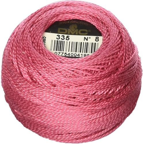 DMC 116 8-335 Pearl Cotton Thread Balls, Rose, Size 8