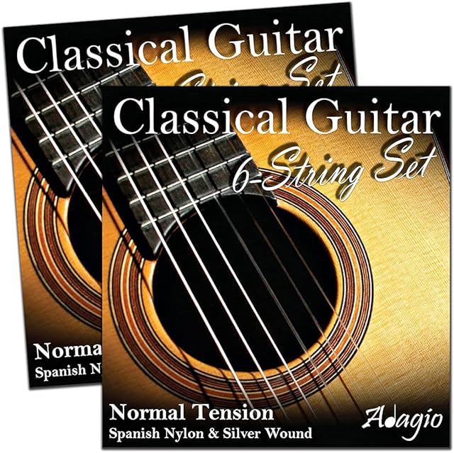 2 SETS! Adagio Pro Classical Acoustic Nylon Guitar Strings - Normal Medium Tension Multipack