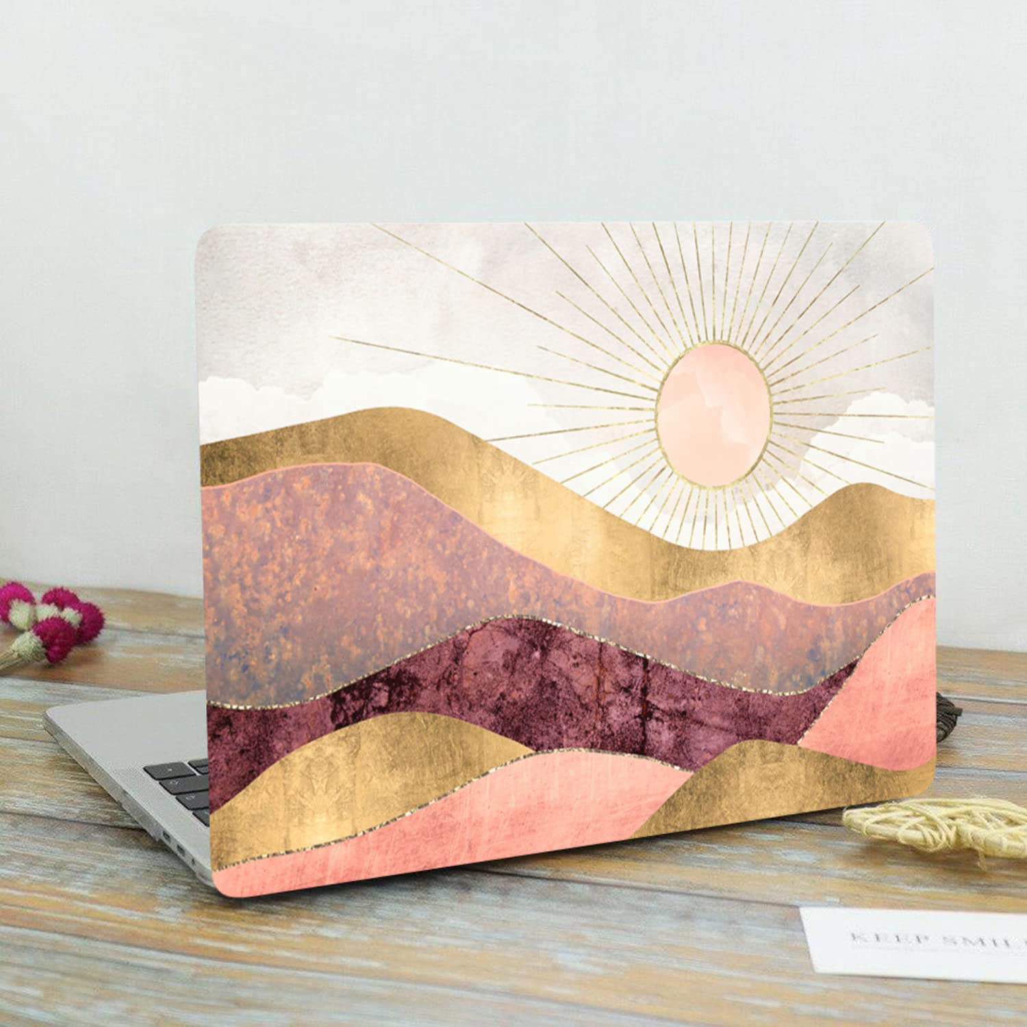 MacBook Air 11/11.6 Inch Case With Keyboard Cover & Screen Protector - Daisies Design For 2012-2015 Models