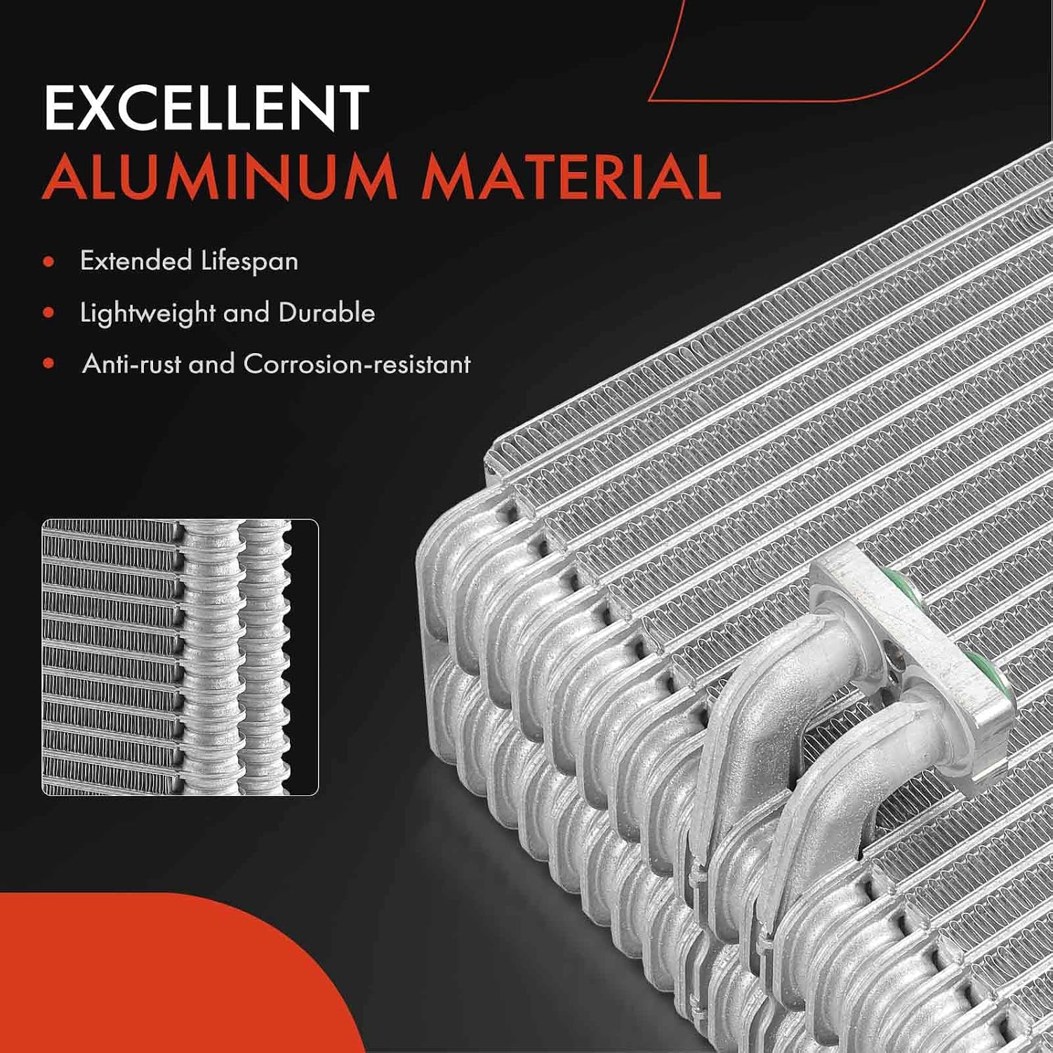 A-Premium Front AC Evaporator Core Compatible with Toyota 4Runner & Dodge Colt & Mitsubishi Expo LRV/Montero/Expo & Geo Prizm & Eagle Summit & Plymouth Colt, with Pressing Plate