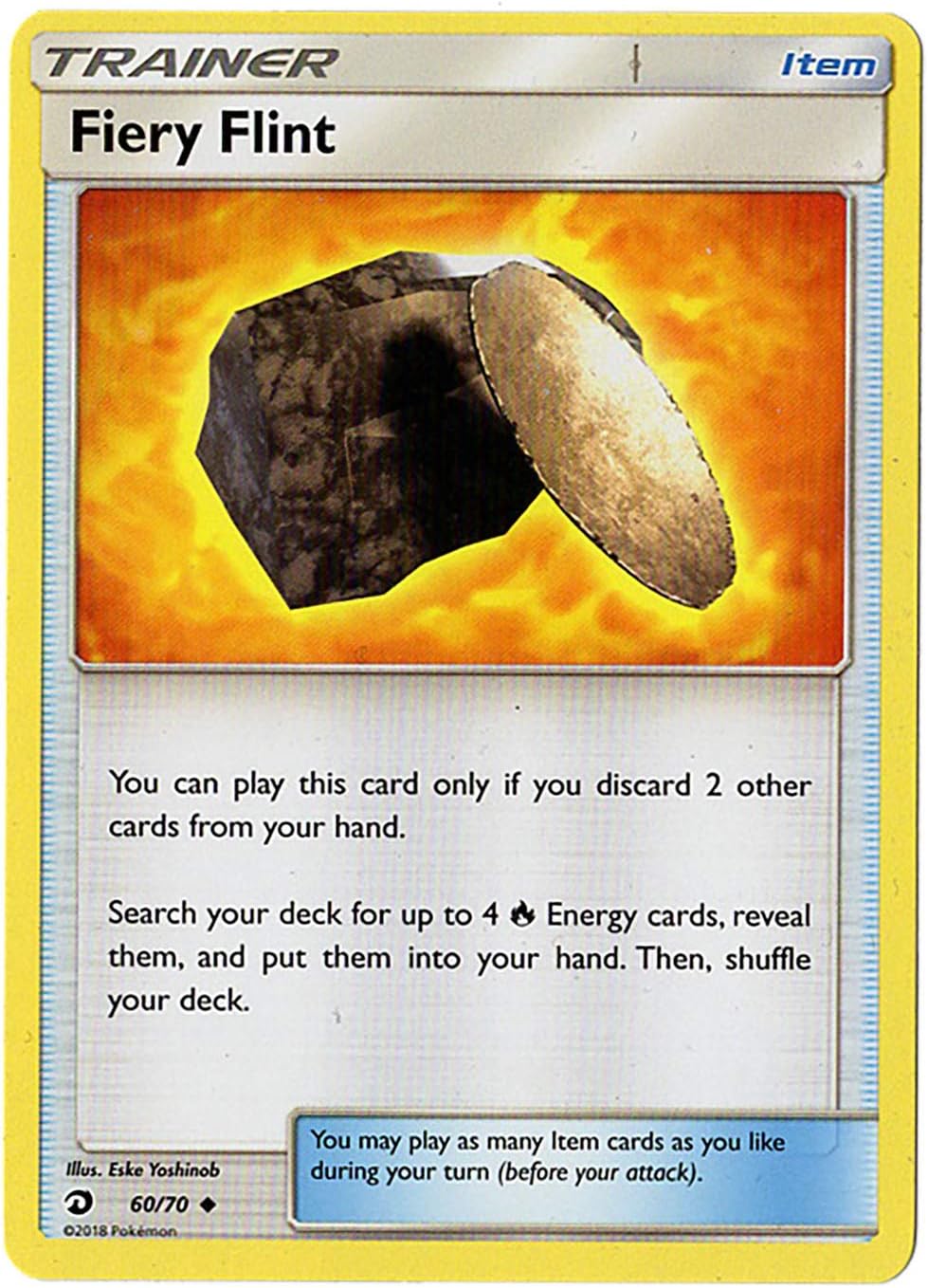 Fiery Flint - Dragon Majesty 60/70 - Trainer Card