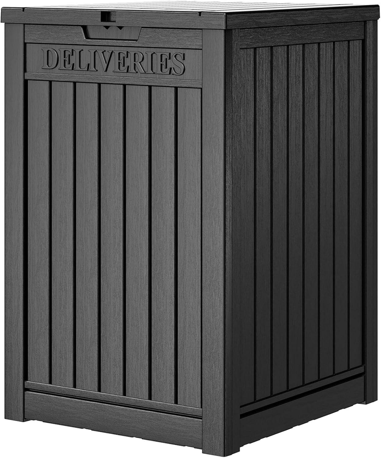 Package Delivery Box for Outside, 48 Gallon Storage with Lockable Secure, Large Double Wall Resin Outdoor Package Delivery Waterproof Deck