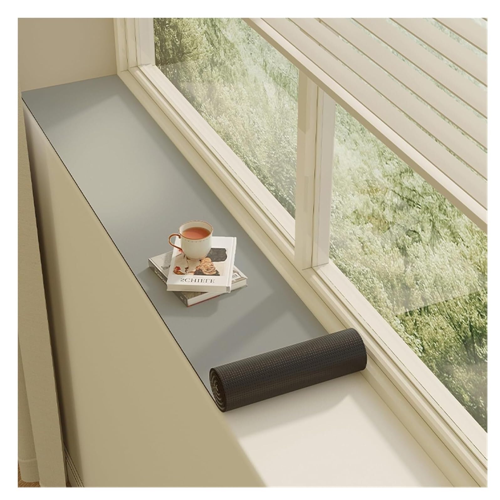 Banc perchoir pour chat tapis étroit de fenêtre fleuri pour préserver vos espaces de vie