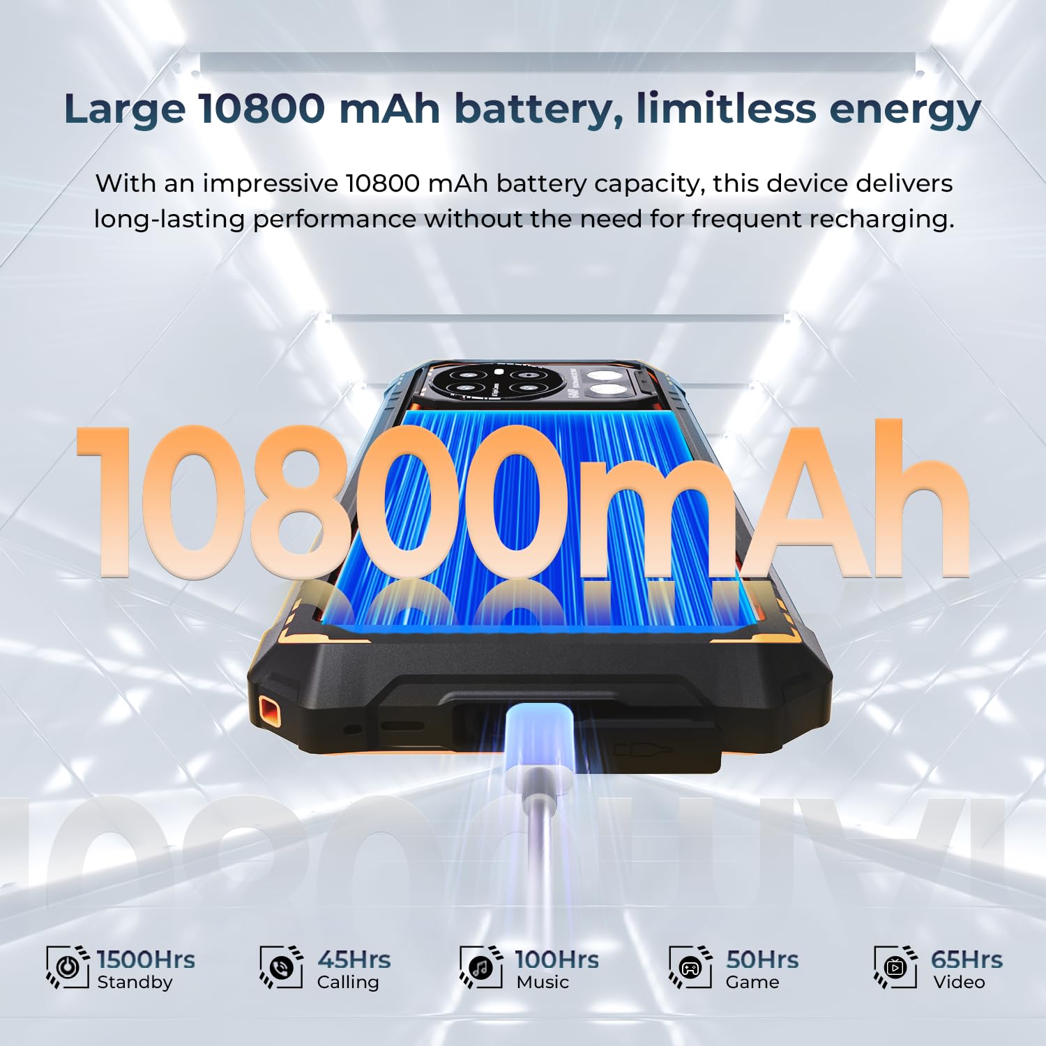 HOTWAV Cyber 13 Pro Rugged Smartphone 2023, 6,6'' FHD+,20GB+256GB/ 2TB 10800mAh 150LM Flashlight Android 13,64MP+16MP Octa-Core IP68IP69K 4G Dual SIM Rugged Phone NFC/OTG/GPS/Telecomando a Infrarossi