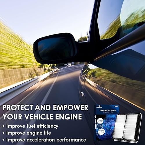 Miniatura 6 de El filtro de aire de motor eficiente CA9997 ofrece un 99% de purificación de aire, apto para Subaru Crosstrek (2016-2017), Forester (2009-2018),