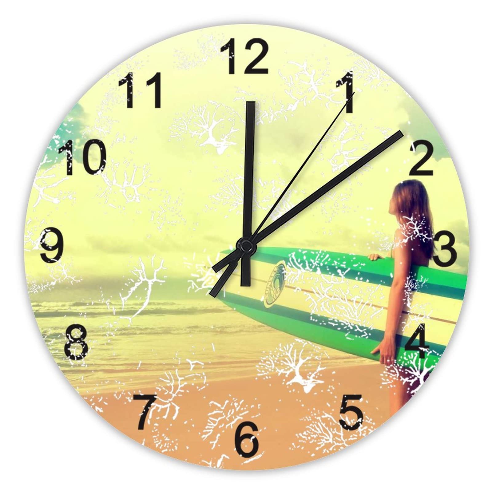 Horloge murale sans tic-tac idéale pour la décoration de la cuisine