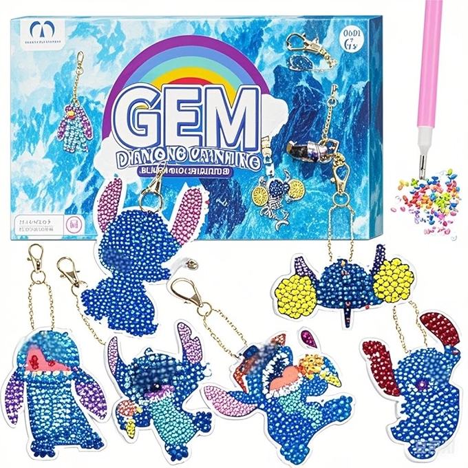 MATHARAGO 儿童DIY水钻画钥匙扣套装