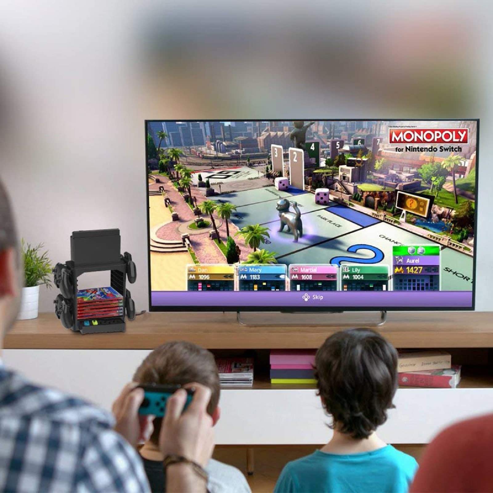 Wallfire Controller Multi-Funzione del Supporto per l'immagazzinamento del Supporto della Torre di stoccaggio del Gioco per Controller Host Console di Switch