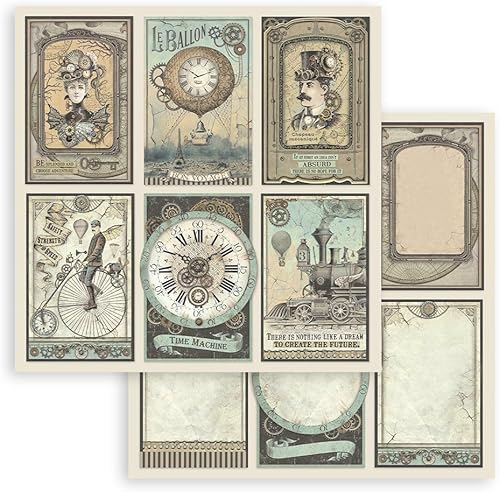 Miniatura 3 de Stamperia Intl Papel de scrapbooking, multicolor, paquete de 10