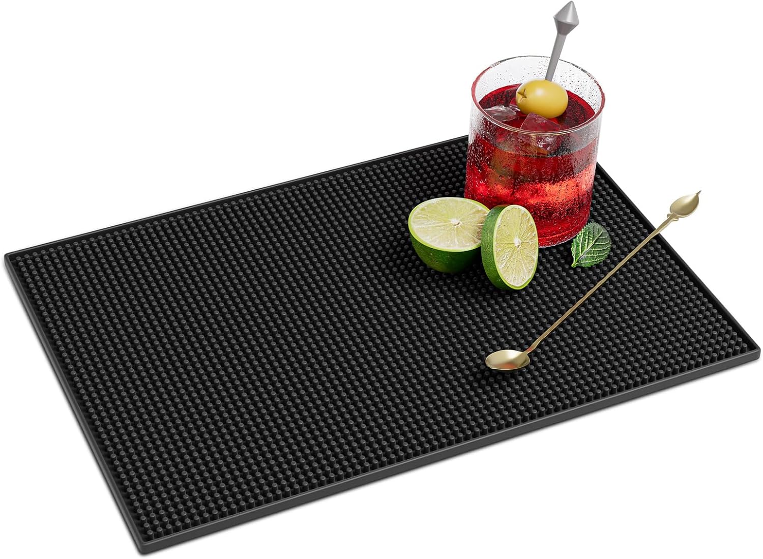 Facmogu 18 x 12 in Rubber Bar Mats for Countertop, Non-Slip Dish Drying Pad