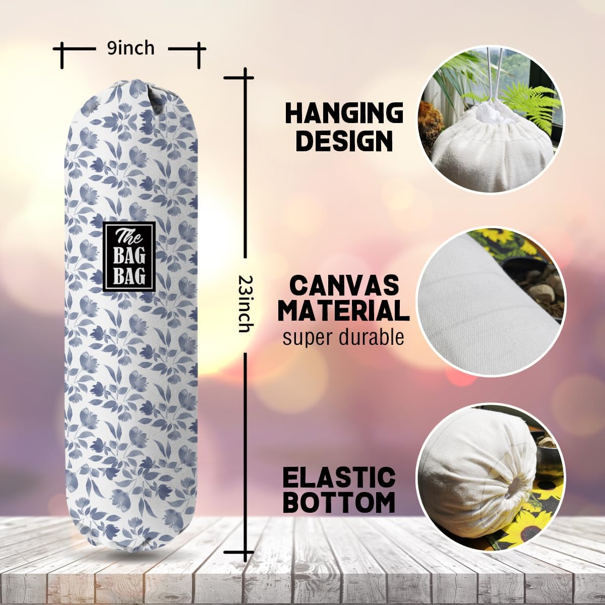 الحصري - حامل لتخزين البقالة، منظم حامل اكياس البقالة لاوراق ا... - view 2