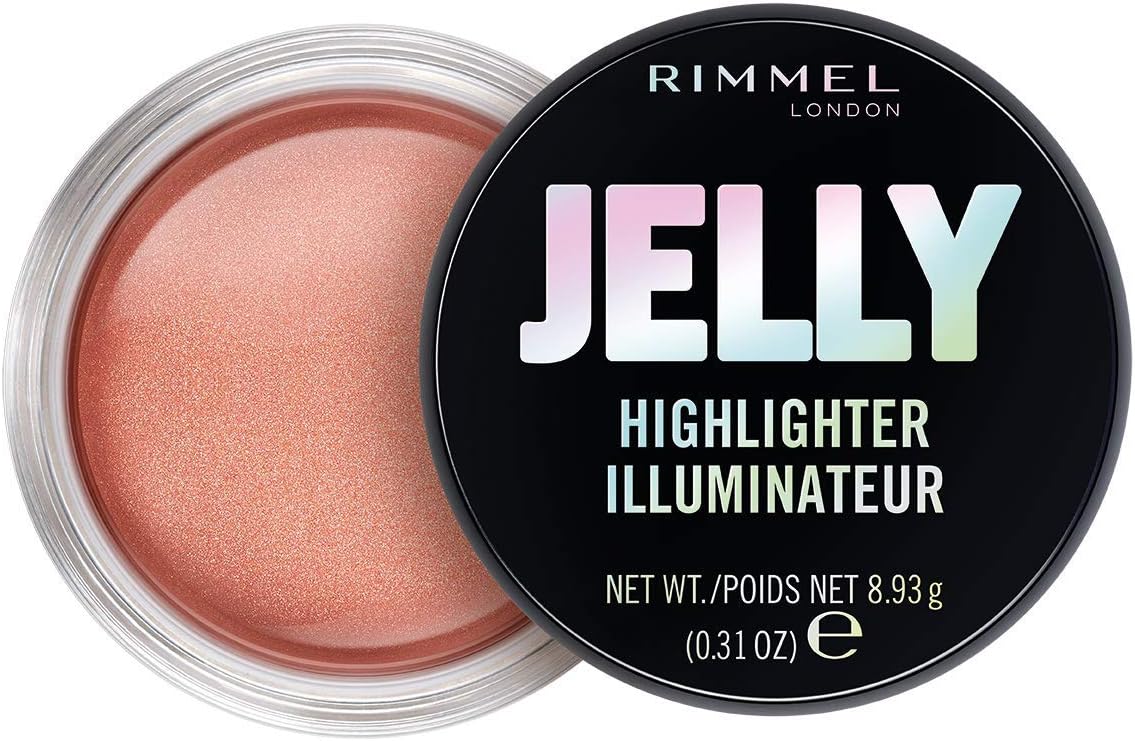 London Jelly Highlighter, Long-lasting and Water Based Bouncy Formula for Dewy Skin Look, 020 Candy Queen, 7.75ml
