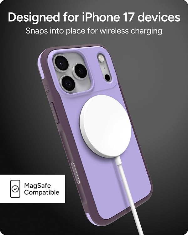 ZAGG Sedona Snap Case for iPhone 17 Pro Max - Purple Dusty Grape, Drop Protection (13ft/4m), Graphene-Reinforced Multi-Layer Protection, MagSafe Phone Case with Impact-Absorbing Bumpers, Slim by ZAGG - Used condition - Image 4