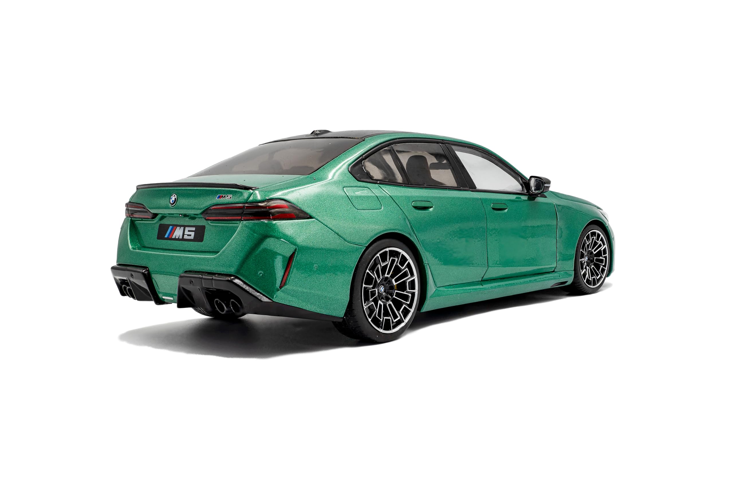 Solido BMW M5 (G90) 2025 - Berline Sportive, Design Dynamique, Toit contrasté, Peinture métallique, Voiture Miniature Diecast, M Vert, 1:18