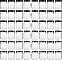 Vista 24 de Novelinks - Recipientes de plástico transparente (8 onzas), Negro