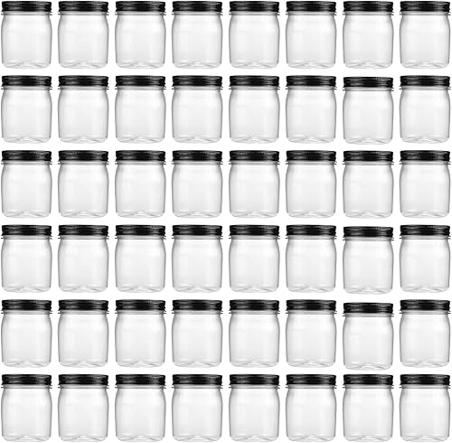 Vista 42 de Novelinks - Recipientes de plástico transparente (8 onzas), Plateado