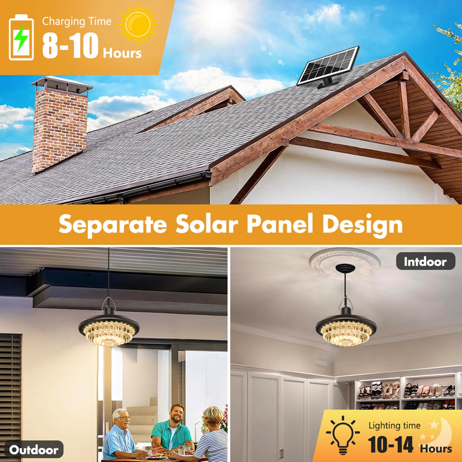 ABZXT Luce solare esterna con sensore di movimento automatico dal tramonto all'alba IP65 impermeabile 3 modalità di lavoro per patio, fienile, giardino, vialetto, cortile, prato, balcone, pollaio