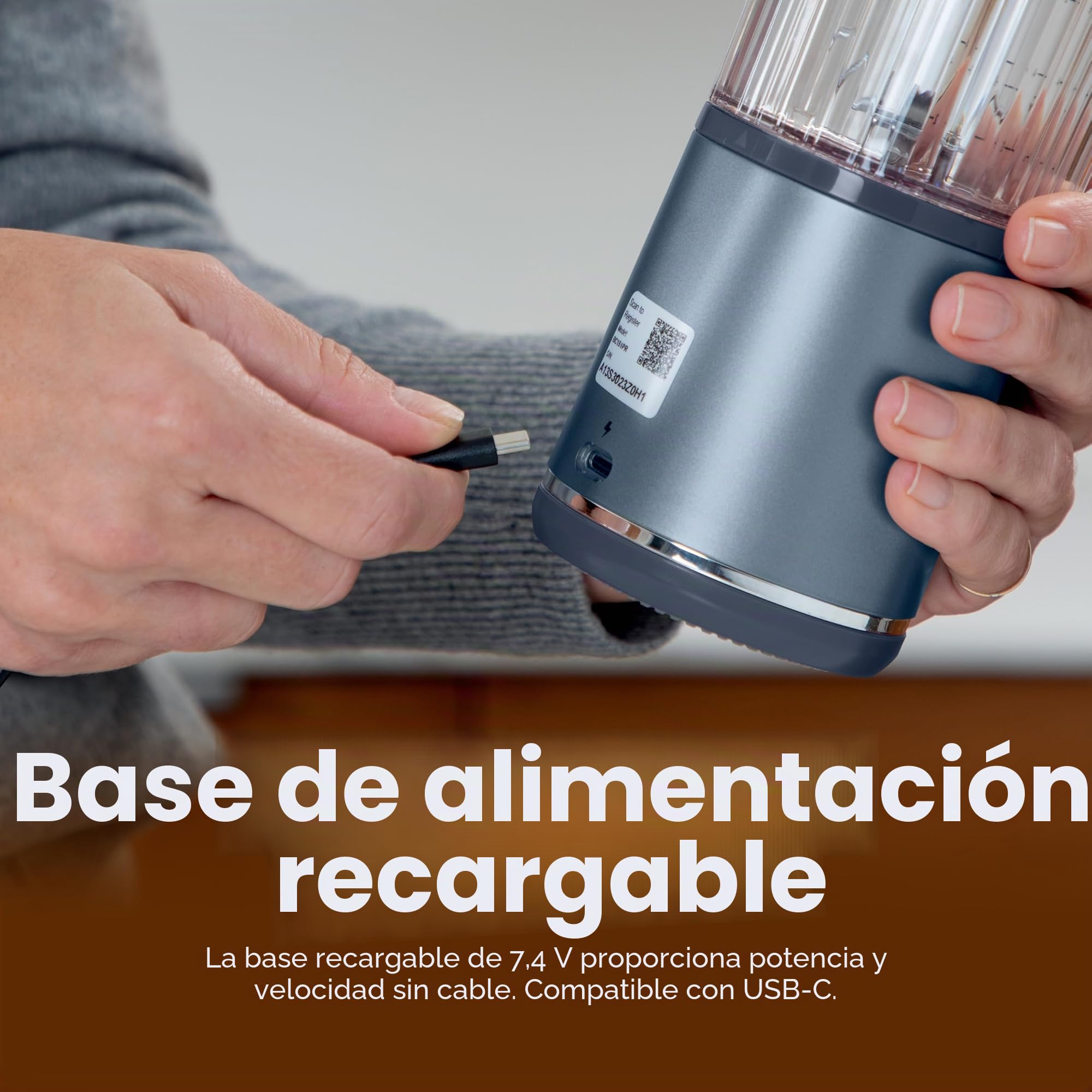 Ninja Blast BC151PK - Batidora portátil, inalámbrica, recipiente de 18 onzas, licuadora personal para batidos y batidos, sin BPA, tapa a prueba de fugas y boquilla para sorber, recargable por USB-C