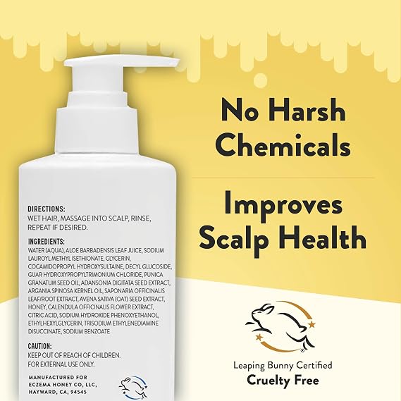 ECZEMA HONEY Nourishing Shampoo, Daily Dandruff Shampoo (8 Oz)