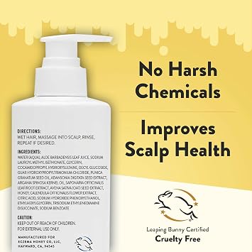 ECZEMA HONEY Nourishing Shampoo, Daily Dandruff Shampoo (8 Oz)